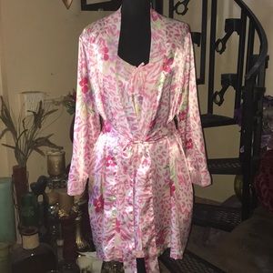 Morgan Taylor Robe & Chemise Slip Nightgown & Robe set